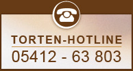 Torten-Hotline: 0 54 12 - 63 803